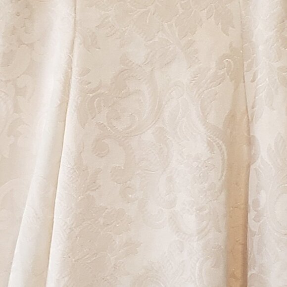 EUC VINTAGE Girls JESSICA McCLINTOCK Dress in Ivory w/Pearl Neckline - 7 - Picture 2 of 5